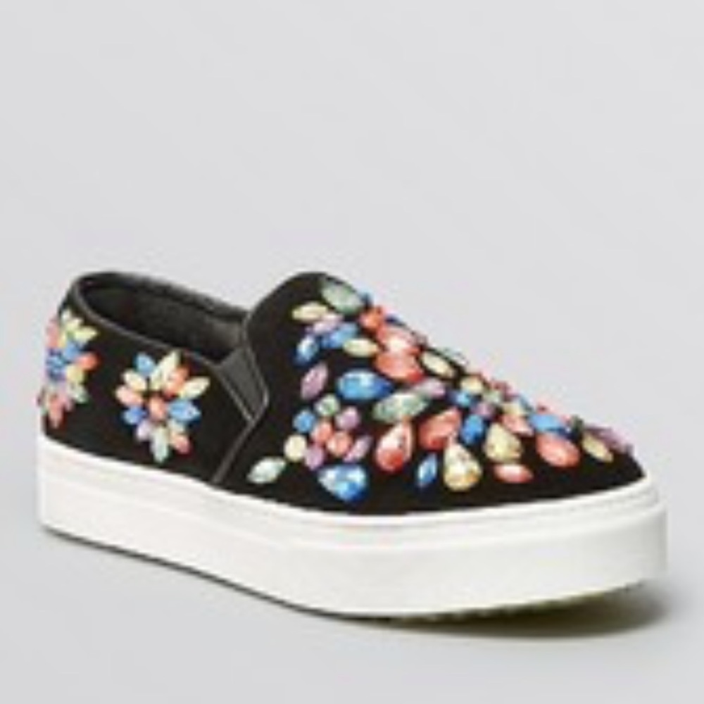 Jeffrey Campbell Slip-On Sneakers Sarlo Jeweled